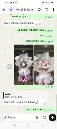 Testimonial Buket Bunga dampit