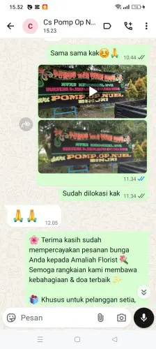 Testimonial Papan Bunga dampit